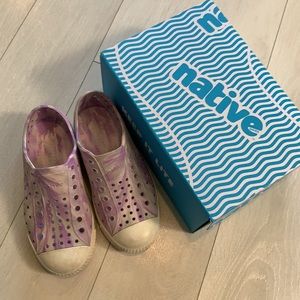 Native Jefferson Marbled C13 girl’s shoes
